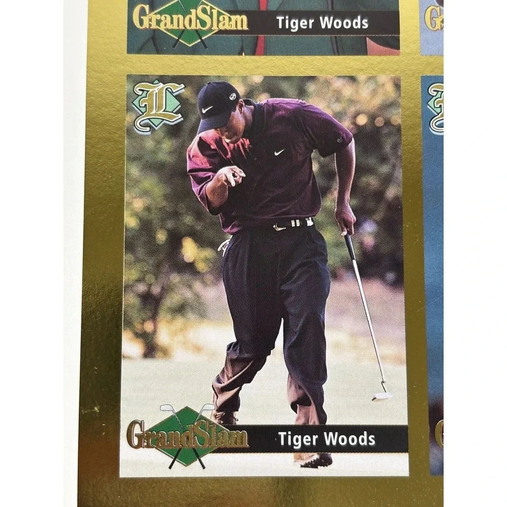 Tiger Woods Legends 9 card UnCut‎ Sheet Grand Slam